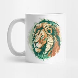 Lion Face Artwork Mug